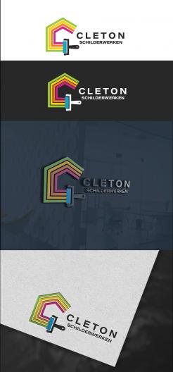 Logo # 1245640 voor Ontwerp een kleurrijke logo voor Cleton Schilderwerken! wedstrijd