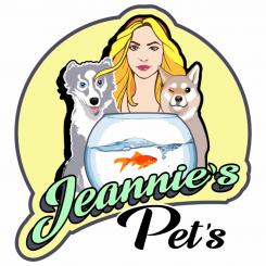 Logo  # 1040312 für Ein YouTube Haustierkanal Logo mit Hunden am Aquarium und blondes Madchen dane Wettbewerb