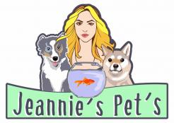 Logo  # 1040270 für Ein YouTube Haustierkanal Logo mit Hunden am Aquarium und blondes Madchen dane Wettbewerb