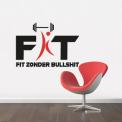Logo design # 1099942 for A not too serious  Fit zonder Bullshit  logo  it means  fit without bullshit  contest