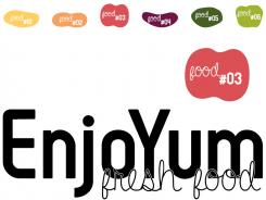Logo # 340846 voor Logo Enjoyum. A fun, innovate and tasty food company. wedstrijd