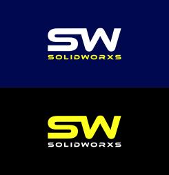 Logo design # 1251378 for Logo for SolidWorxs  brand of masts for excavators and bulldozers  contest