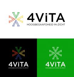 Logo # 1213576 voor 4Vita begeleidt hoogbegaafde kinderen  hun ouders en scholen wedstrijd