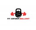 Logo design # 1100757 for A not too serious  Fit zonder Bullshit  logo  it means  fit without bullshit  contest