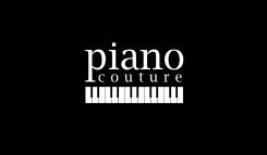 Logo design # 158976 for Piano Couture Logo + header + suitable font en color-lay-out / background for homepage. contest