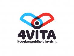 Logo # 1213318 voor 4Vita begeleidt hoogbegaafde kinderen  hun ouders en scholen wedstrijd