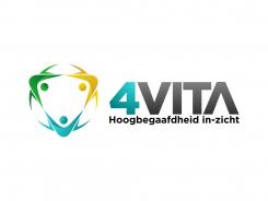 Logo # 1213020 voor 4Vita begeleidt hoogbegaafde kinderen  hun ouders en scholen wedstrijd