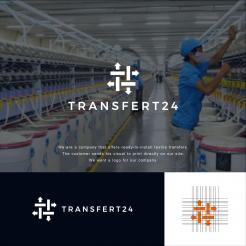 Logo design # 1161697 for creation of a logo for a textile transfer manufacturer TRANSFERT24 contest