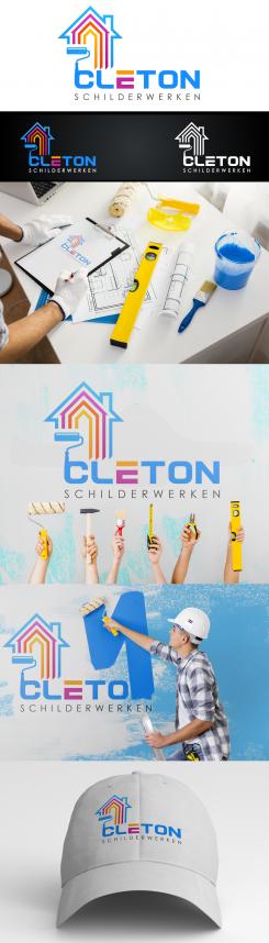 Logo # 1250482 voor Ontwerp een kleurrijke logo voor Cleton Schilderwerken! wedstrijd