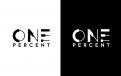 Logo # 952388 voor ONE PERCENT CLOTHING kledingmerk gericht op DJ’s   artiesten wedstrijd