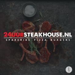 Logo # 445758 voor Logo voor bezorgdienst www.24uursteakhouse.nl wedstrijd