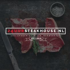 Logo # 445765 voor Logo voor bezorgdienst www.24uursteakhouse.nl wedstrijd