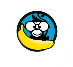 Logo design # 515382 for LOGO of a MONKEY who proudly holds a BANANA contest