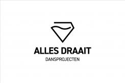 Logo design # 776638 for Design a fresh, happy and cool logo for a dance company with different dance projects for young and old. Alles draait dansprojecten contest
