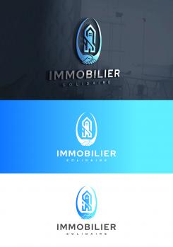 Logo design # 1167335 for Logo for  Immobilier Solidaire    The real estate agency that supports those who need it contest