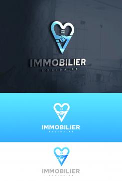 Logo design # 1167371 for Logo for  Immobilier Solidaire    The real estate agency that supports those who need it contest