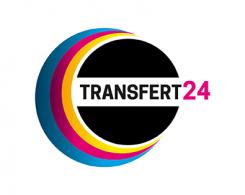 Logo design # 1160078 for creation of a logo for a textile transfer manufacturer TRANSFERT24 contest
