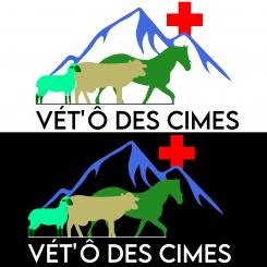Logo design # 1105881 for Logo for a veterinary practice specialized in large animals in the french Alps contest