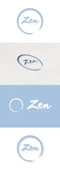 Logo design # 428987 for Zen Basics is my clothing line. It has different shades of black and white including white, cream, grey, charcoal and black. I use red for the logo and put the words in an enso (a circle made with a b contest