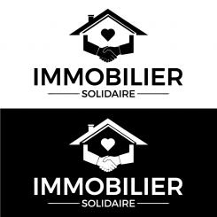 Logo design # 1169905 for Logo for  Immobilier Solidaire    The real estate agency that supports those who need it contest