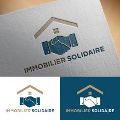 Logo design # 1169240 for Logo for  Immobilier Solidaire    The real estate agency that supports those who need it contest