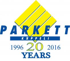 Logo  # 577767 für Jubiläumslogo, 20 Jahre (1996 - 2016), PARKETT KÄPPELI GmbH, Parkett- und Bodenbeläge Wettbewerb