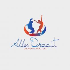 Logo design # 776495 for Design a fresh, happy and cool logo for a dance company with different dance projects for young and old. Alles draait dansprojecten contest
