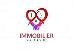 Logo design # 1169845 for Logo for  Immobilier Solidaire    The real estate agency that supports those who need it contest