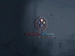 Logo design # 1088943 for Company logo for consortium of 7 players who will be building a  Power to methanol  demonstration plant for their legal entity  Power to Methanol Antwerp BV  contest