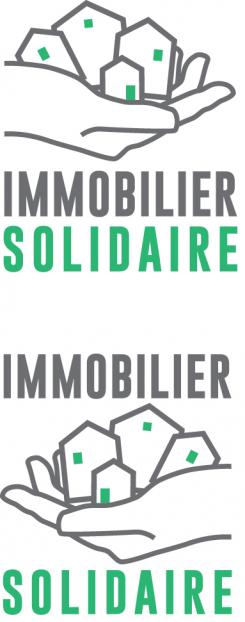 Logo design # 1168010 for Logo for  Immobilier Solidaire    The real estate agency that supports those who need it contest