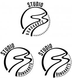 Logo # 1242352 voor Logo voor Tassen en lederwaren designer  Studio Bongaarts in Amsterdam  Steekwoorden  onderweg zijn  moderne retro wedstrijd