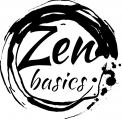 Logo design # 427891 for Zen Basics is my clothing line. It has different shades of black and white including white, cream, grey, charcoal and black. I use red for the logo and put the words in an enso (a circle made with a b contest