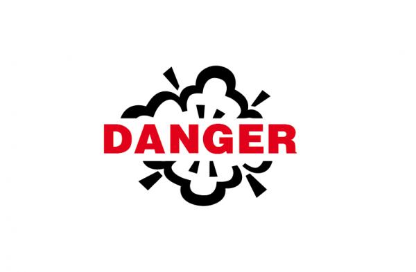 Warning icon. Danger symbol. Logo design symbol Stock Illustration | Adobe  Stock