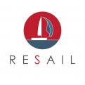 Logo design # 586532 for Logo for RESAIL. A company active in 2e hand sailingboats in Europe. contest