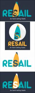 Logo design # 586853 for Logo for RESAIL. A company active in 2e hand sailingboats in Europe. contest