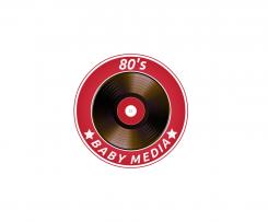 Logo design # 584223 for Create a vintage, retro, media related logo for 80's Baby Media contest