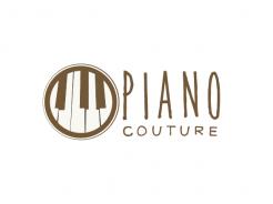 Logo design # 156724 for Piano Couture Logo + header + suitable font en color-lay-out / background for homepage. contest