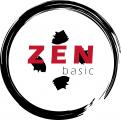 Logo design # 431729 for Zen Basics is my clothing line. It has different shades of black and white including white, cream, grey, charcoal and black. I use red for the logo and put the words in an enso (a circle made with a b contest