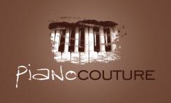 Logo design # 156864 for Piano Couture Logo + header + suitable font en color-lay-out / background for homepage. contest