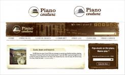 Logo design # 156915 for Piano Couture Logo + header + suitable font en color-lay-out / background for homepage. contest