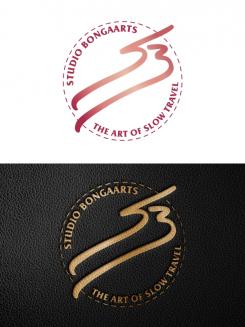 Logo # 1241935 voor Logo voor Tassen en lederwaren designer  Studio Bongaarts in Amsterdam  Steekwoorden  onderweg zijn  moderne retro wedstrijd