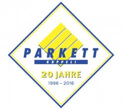 Logo  # 576894 für Jubiläumslogo, 20 Jahre (1996 - 2016), PARKETT KÄPPELI GmbH, Parkett- und Bodenbeläge Wettbewerb
