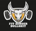 Logo design # 1100532 for A not too serious  Fit zonder Bullshit  logo  it means  fit without bullshit  contest