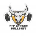 Logo design # 1100533 for A not too serious  Fit zonder Bullshit  logo  it means  fit without bullshit  contest