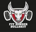 Logo design # 1100534 for A not too serious  Fit zonder Bullshit  logo  it means  fit without bullshit  contest