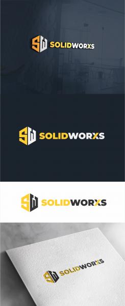 Logo design # 1247339 for Logo for SolidWorxs  brand of masts for excavators and bulldozers  contest