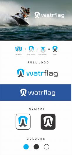 Logo design # 1205016 for logo for water sports equipment brand  Watrflag contest