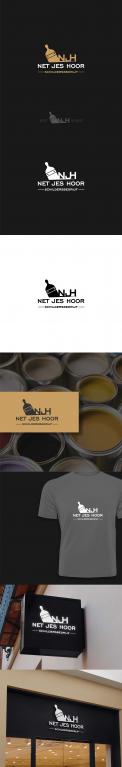 Logo design # 1281356 for Logo for painting company Netjes Hoor  contest