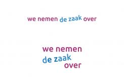 Logo # 571633 voor Ontwerp een logo/opmaak van de bedrijfsnaam voor: We nemen de zaak over wedstrijd