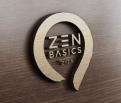 Logo design # 432739 for Zen Basics is my clothing line. It has different shades of black and white including white, cream, grey, charcoal and black. I use red for the logo and put the words in an enso (a circle made with a b contest